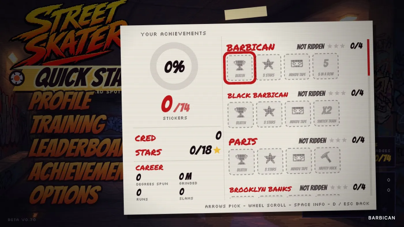 Stickers to earn
