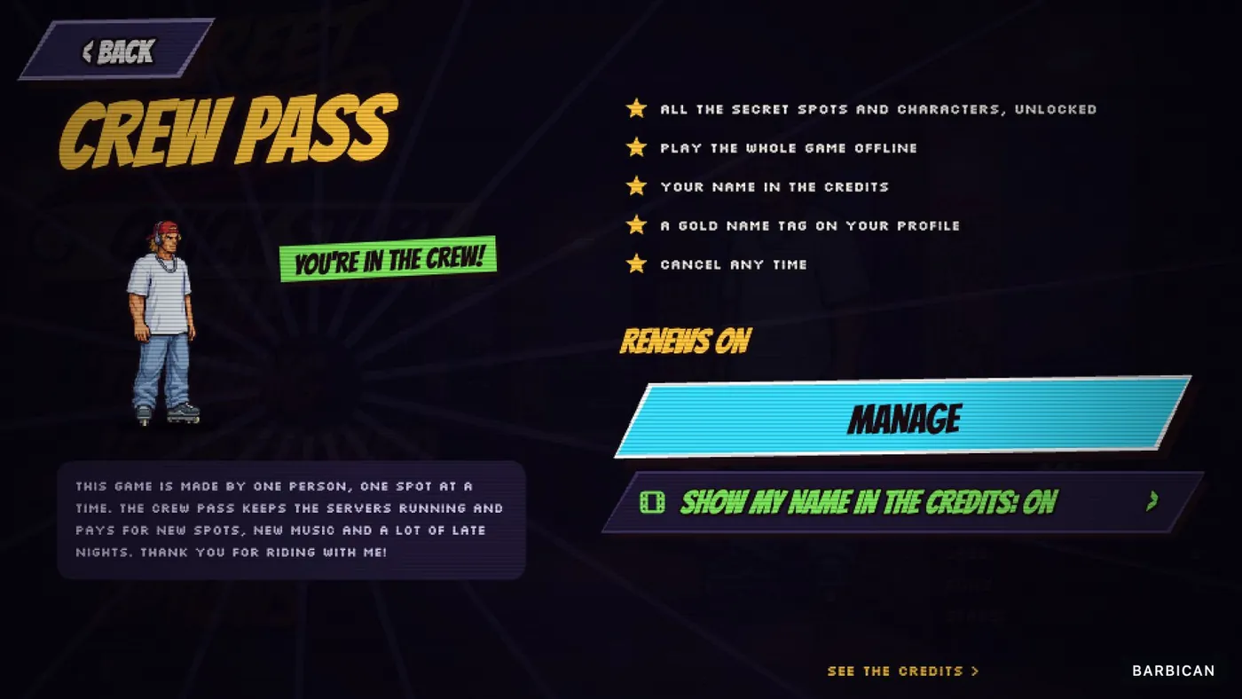 CREW PASS